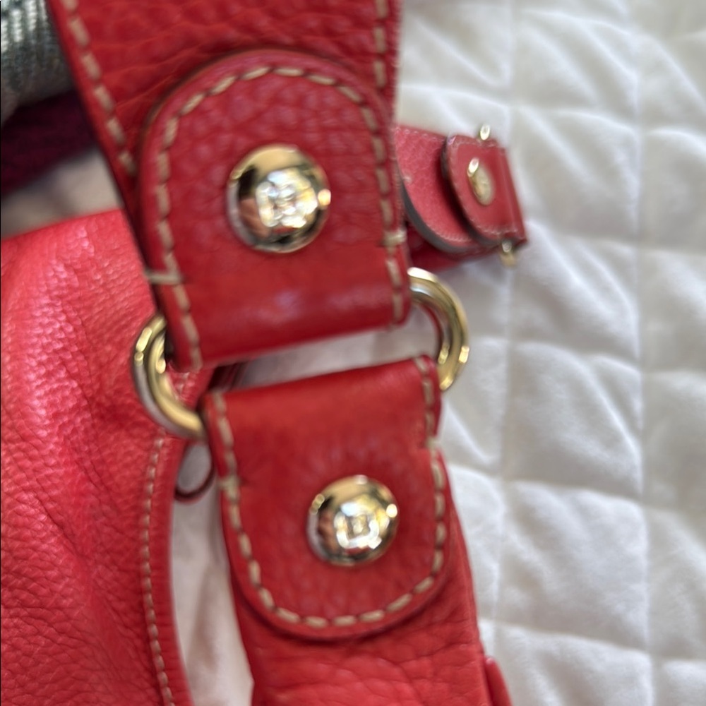 Kate Spade vintage Red orange Leather shoulder Bag - Picture 4 of 10